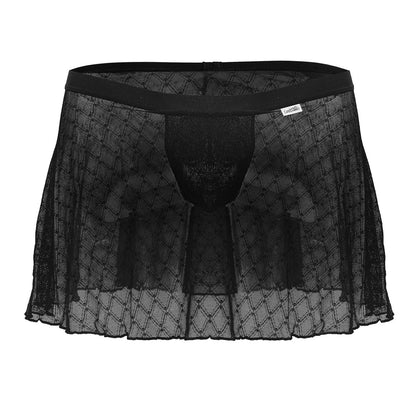 CandyMan Men's Underwear 99813 Mesh Skirt Color Black