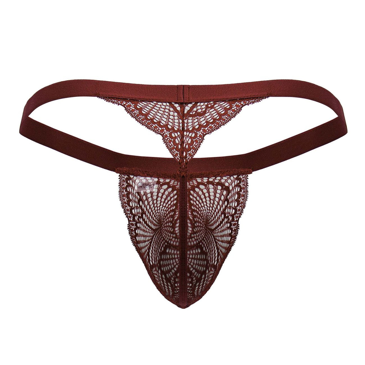 CandyMan Men's Underwear 99823 Lace Thongs Color Wine