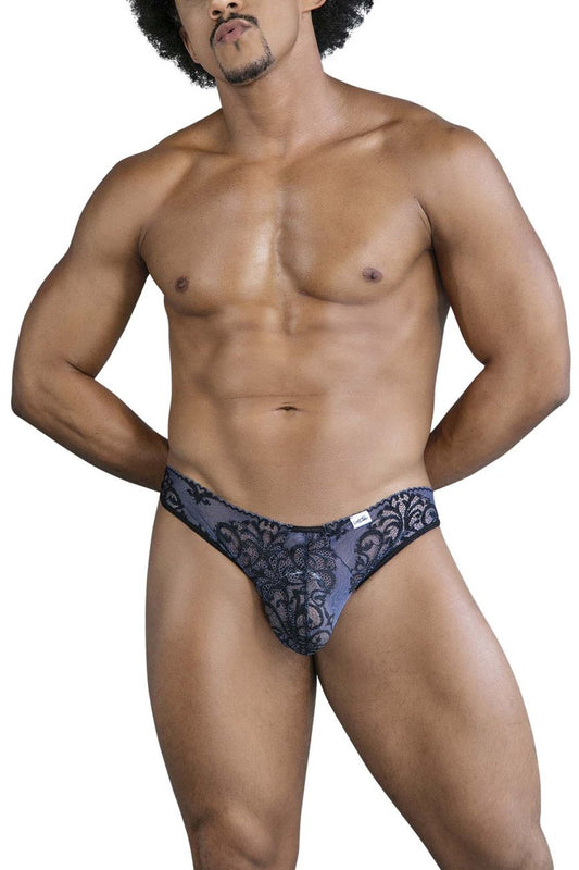 CandyMan 99830 Lace Briefs Color Black-Navy