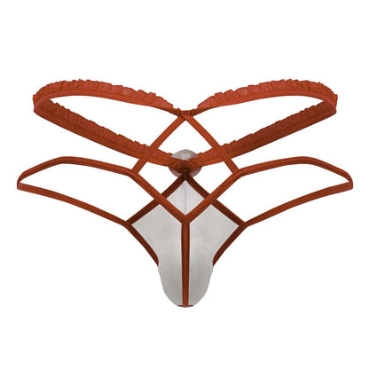 CandyMan 99833 Murse Thongs Color Red-White