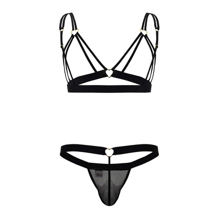 CandyMan 99838 Two Piece Outfit Color Black