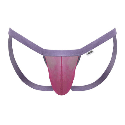 CandyMan Men's Underwear 99841 Mesh Thongs Color Hot Pink