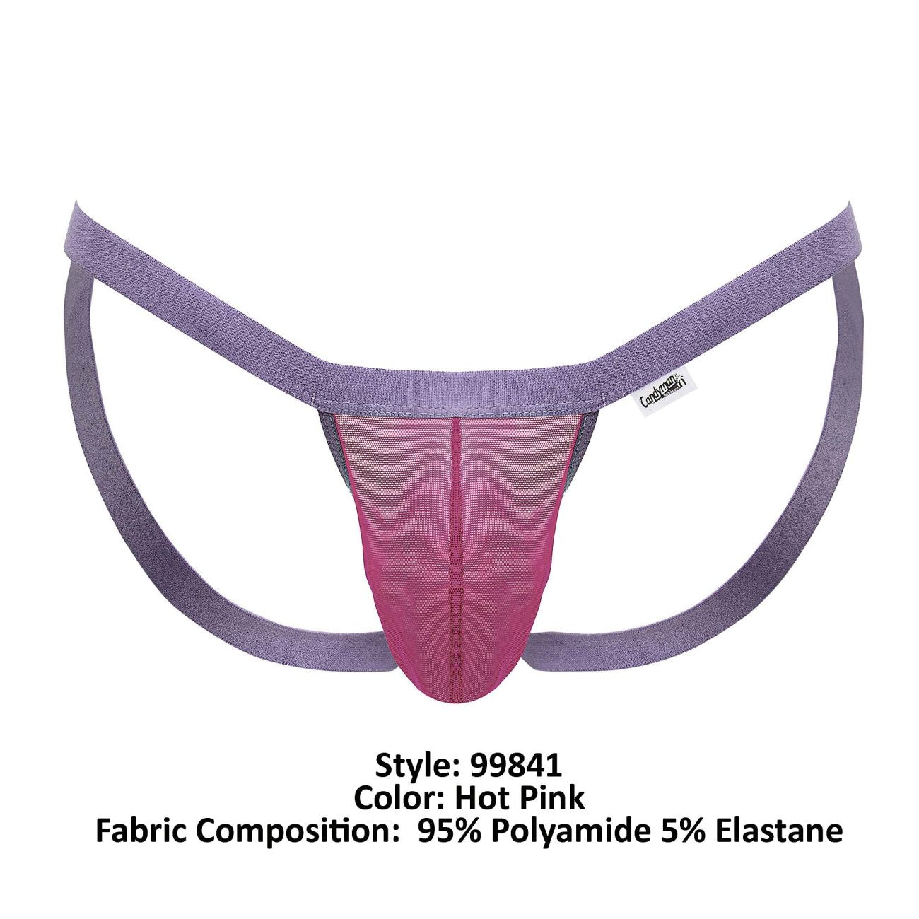 CandyMan 99841 Mesh Thongs Color Hot Pink