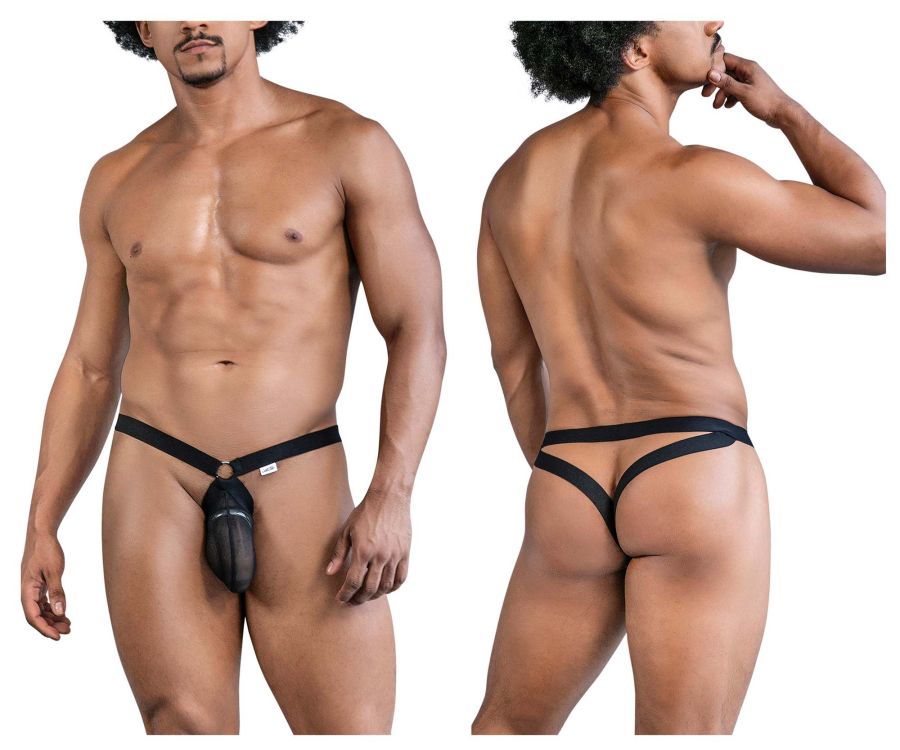 CandyMan Men's Underwear 99842 Mesh Jockstrap Color Black