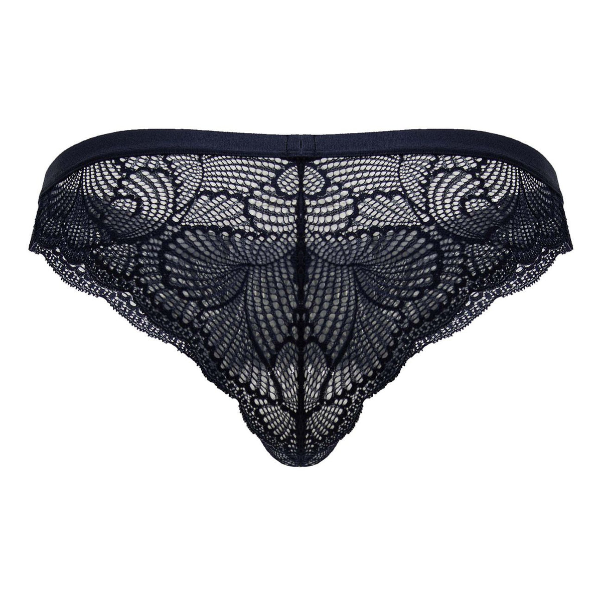 CandyMan Men's Underwear 99868 Lace Briefs Color Navy