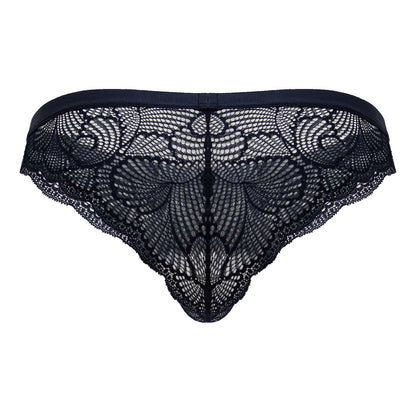 CandyMan Men's Underwear 99868 Lace Briefs Color Navy
