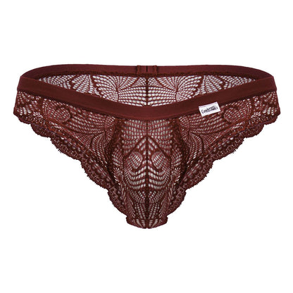 CandyMan 99968 Men's Underwear Lace Briefs color Wine