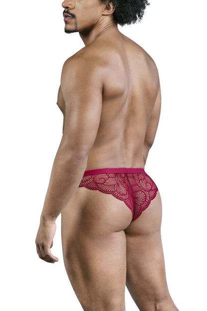 CandyMan 99968 Men's Underwear Lace Briefs color Wine