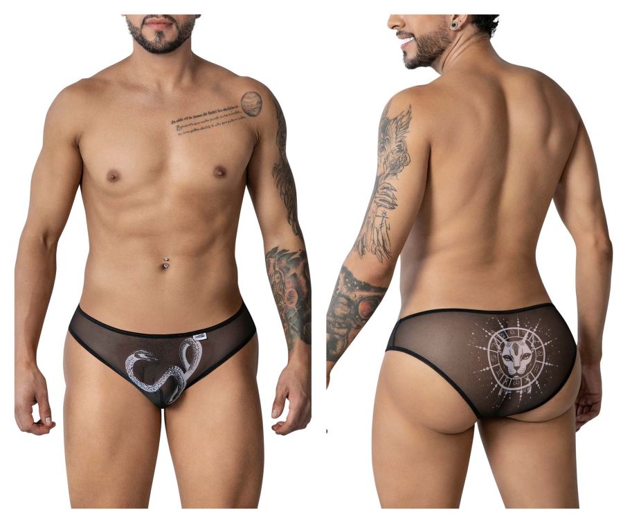 CandyMan 99871 Egyptian Briefs Color Black-White
