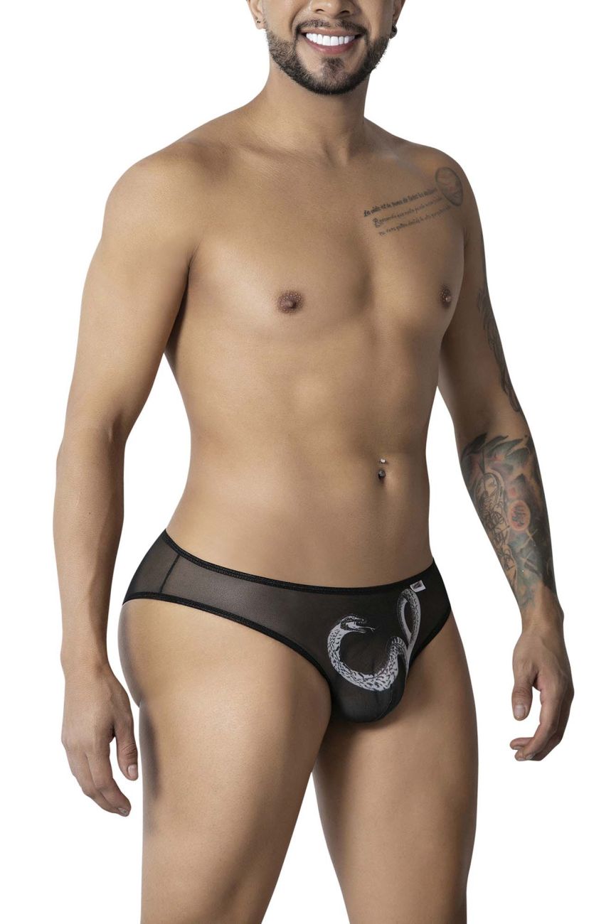 CandyMan 99871 Egyptian Briefs Color Black-White