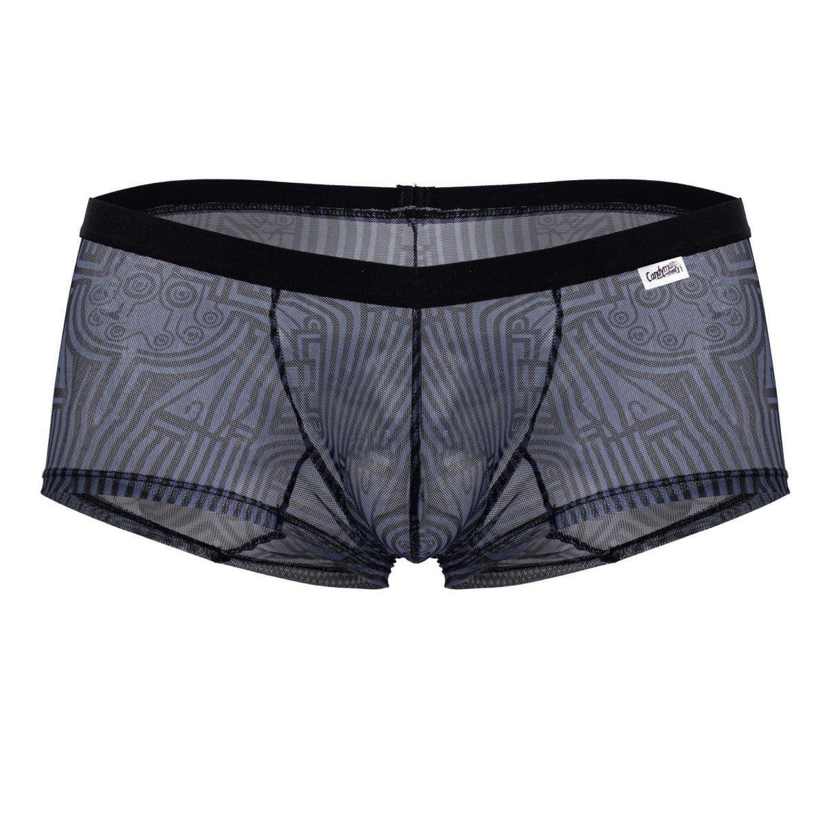 CandyMan Men's Underwear 99873 Egyptian Trunks Color Gray-Black