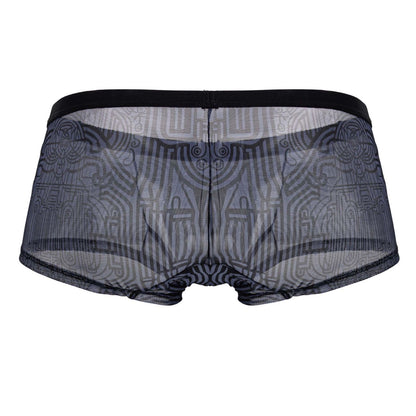 CandyMan Men's Underwear 99873 Egyptian Trunks Color Gray-Black