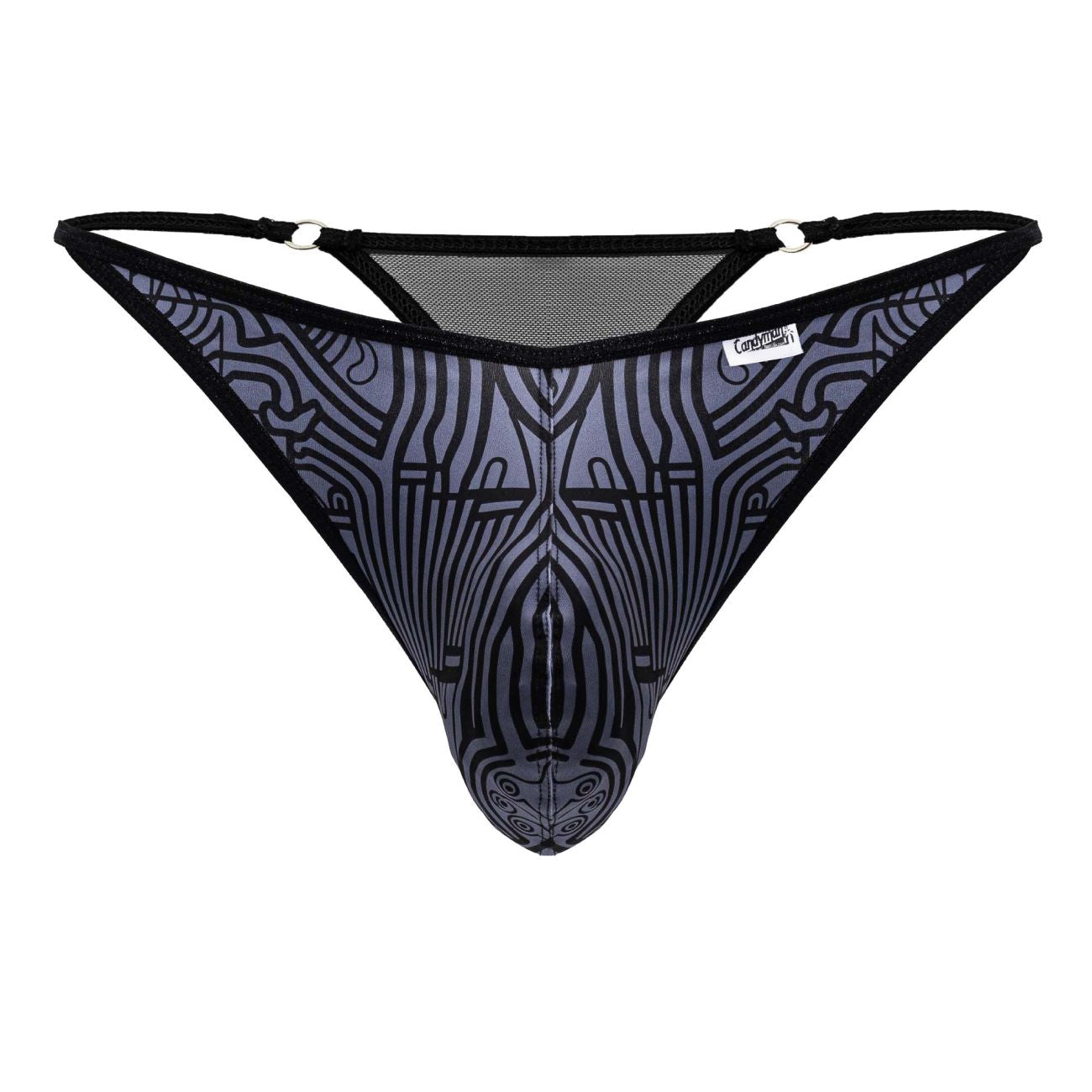 CandyMan 99875 Egyptian Thongs Color Gray-Black
