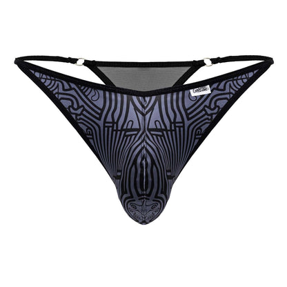 CandyMan 99875 Egyptian Thongs Color Gray-Black