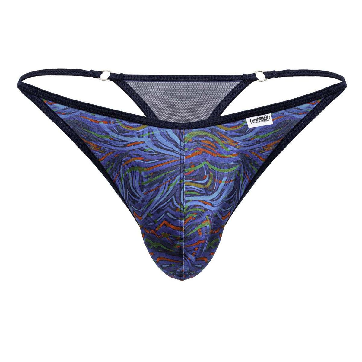 CandyMan Men's Underwear 99875 Seawater Thongs Color Multicolor Print