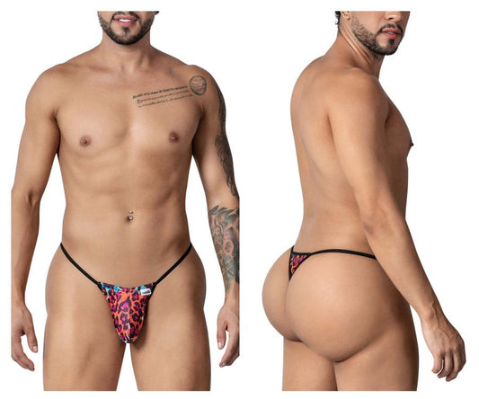 CandyMan 99877 Leopard Thongs Color Animal Print
