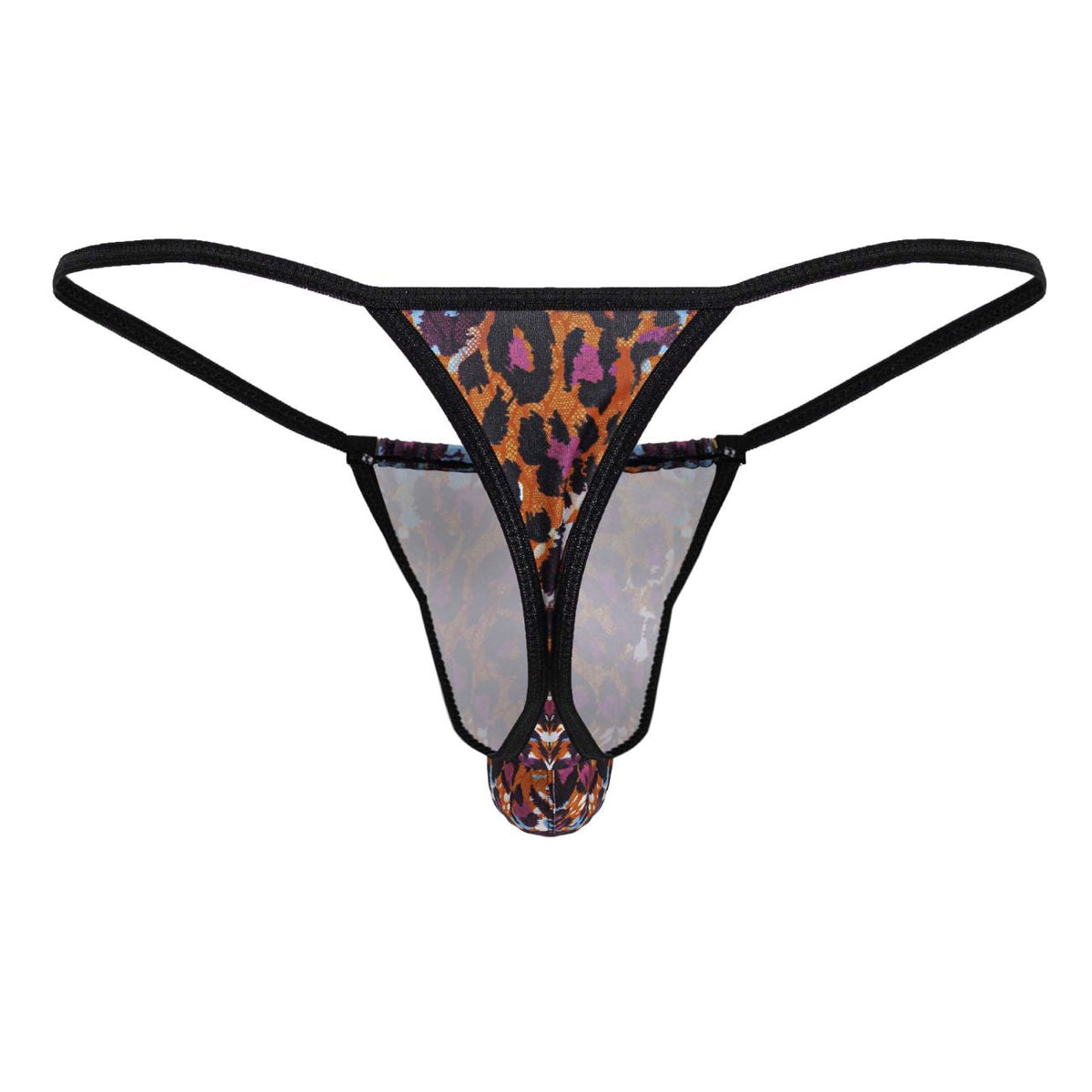 CandyMan Men's Underwear 99877 Leopard Thongs Color Animal Print