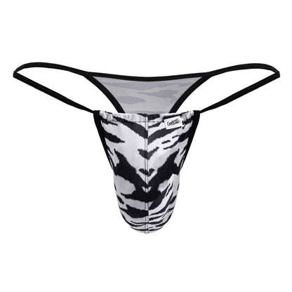 CandyMan Men's Underwear 99877 Zebra Thongs Color Zebra Print
