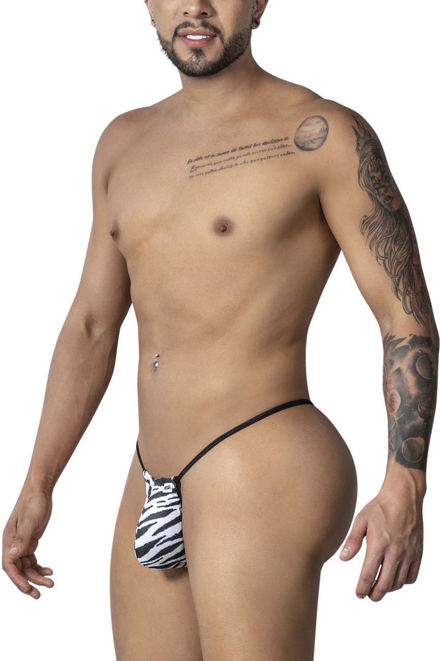 CandyMan Men's Underwear 99877 Zebra Thongs Color Zebra Print