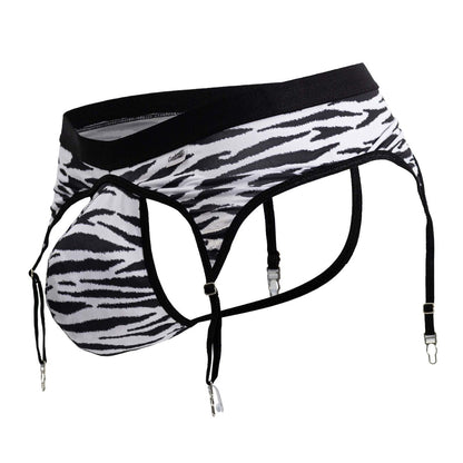 CandyMan Men's Underwear 99881 Zebra Thongs Color Zebra Print