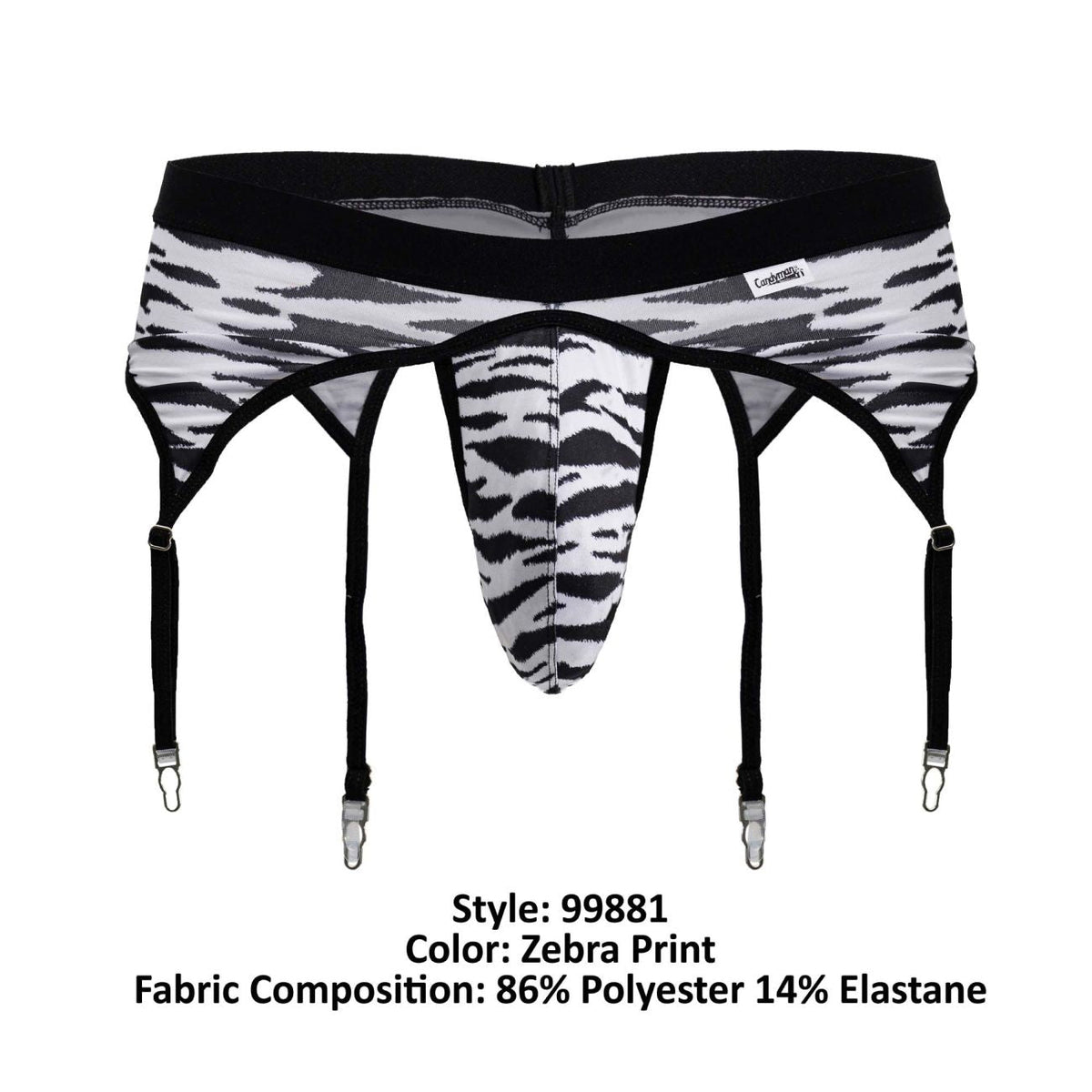 CandyMan Men's Underwear 99881 Zebra Thongs Color Zebra Print