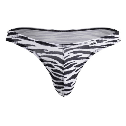 CandyMan Men's Underwear 99882 Zebra Thongs Color Zebra Print