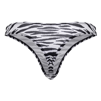 CandyMan Men's Underwear 99882 Zebra Thongs Color Zebra Print