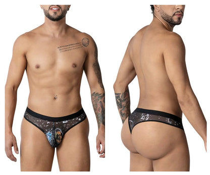 CandyMan 99885 Sun Moon Thongs Color Black-White