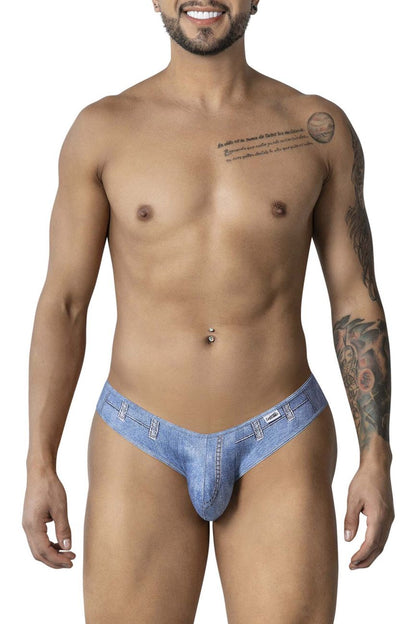 CandyMan Men's Underwear 99897 Cowboy Briefs Color Denim Blue