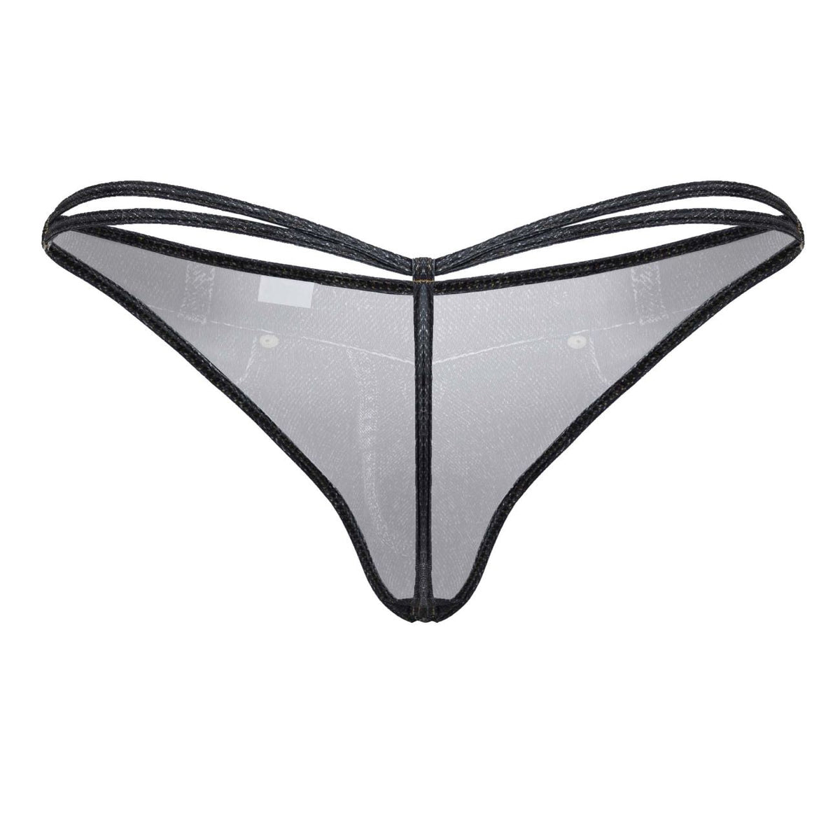CandyMan Men's Underwear 99899 Cowboy Thongs Color Denim Black