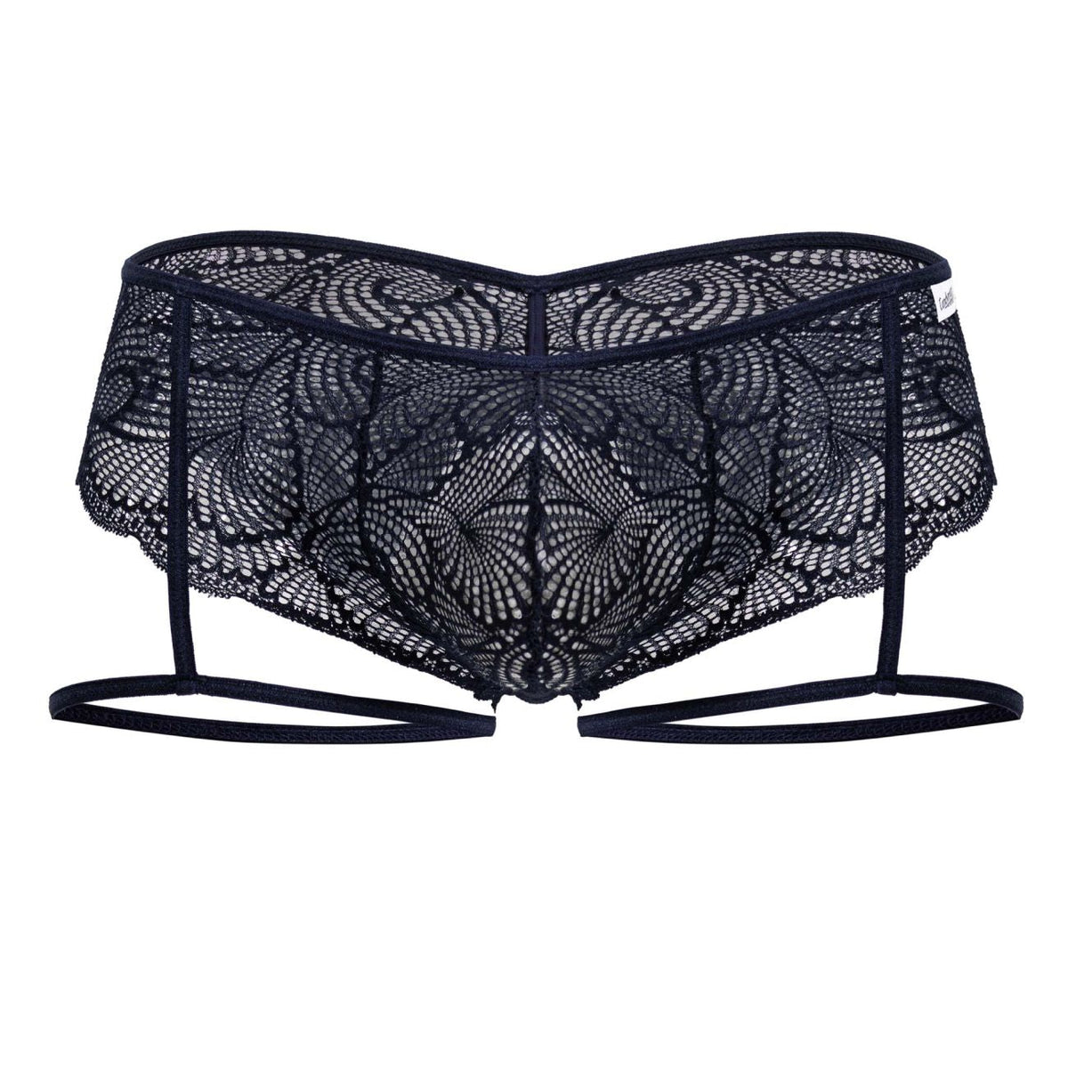 CandyMan Men's Underwear 99905 Garter Lace Briefs Color Navy