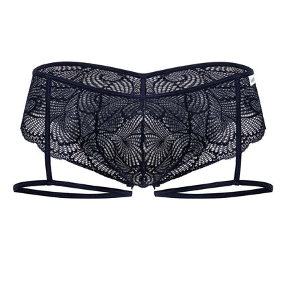 CandyMan Men's Underwear 99905 Garter Lace Briefs Color Navy