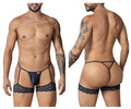 CandyMan 99906 Garter Lace Thongs Color Navy