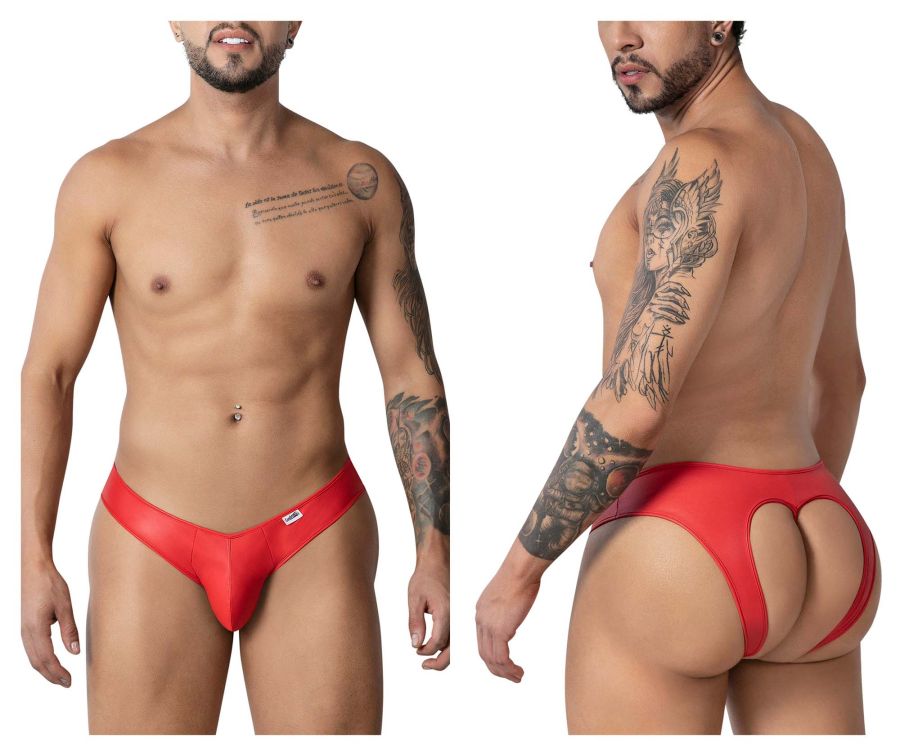 CandyMan 99908 Men's Underwear Heart Briefs Color Red