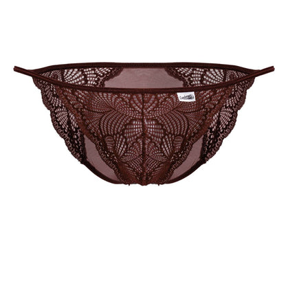 CandyMan Men's Underwear 99914 Lace Briefs Color Burgundy