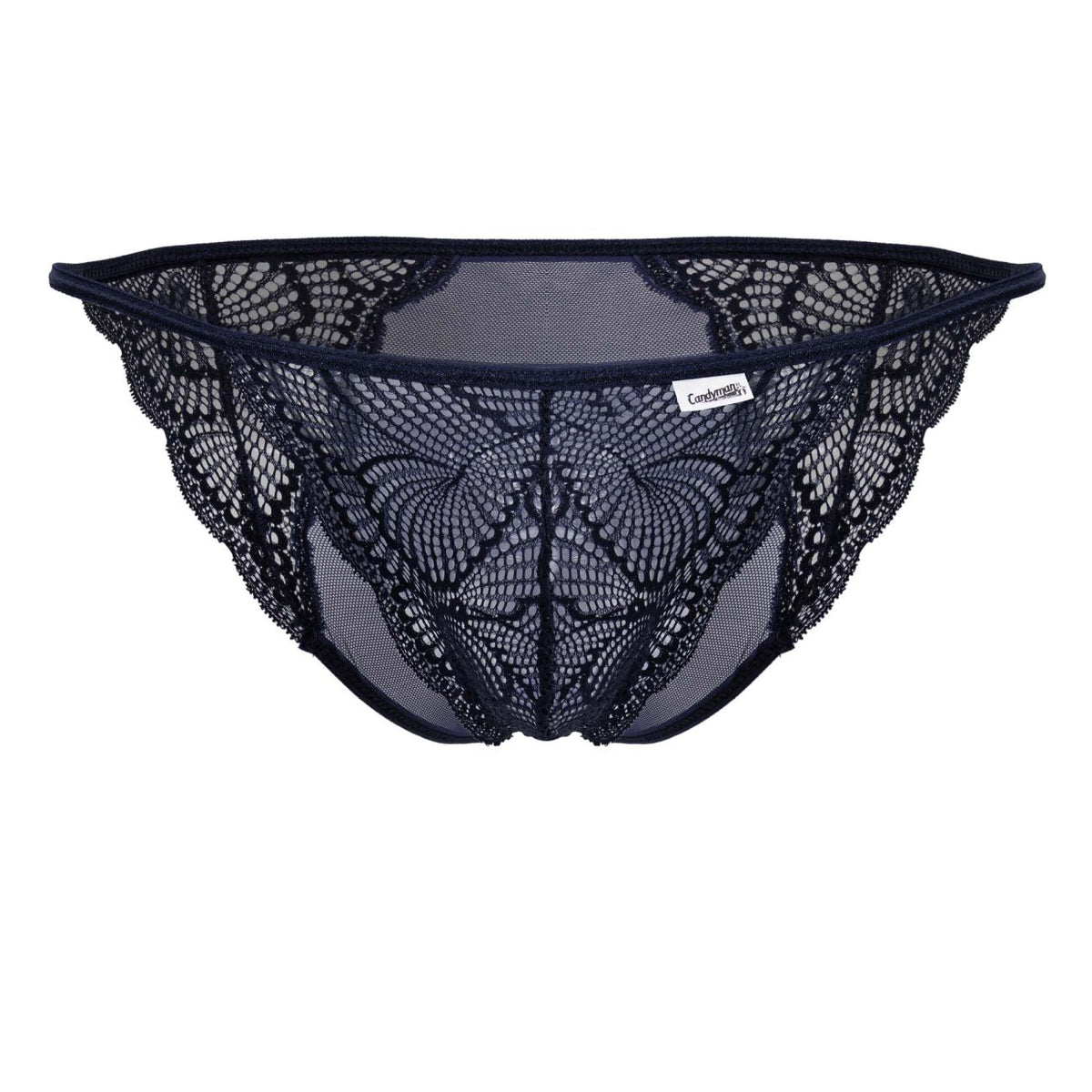 CandyMan Men's Underwear 99914 Lace Briefs Color Navy