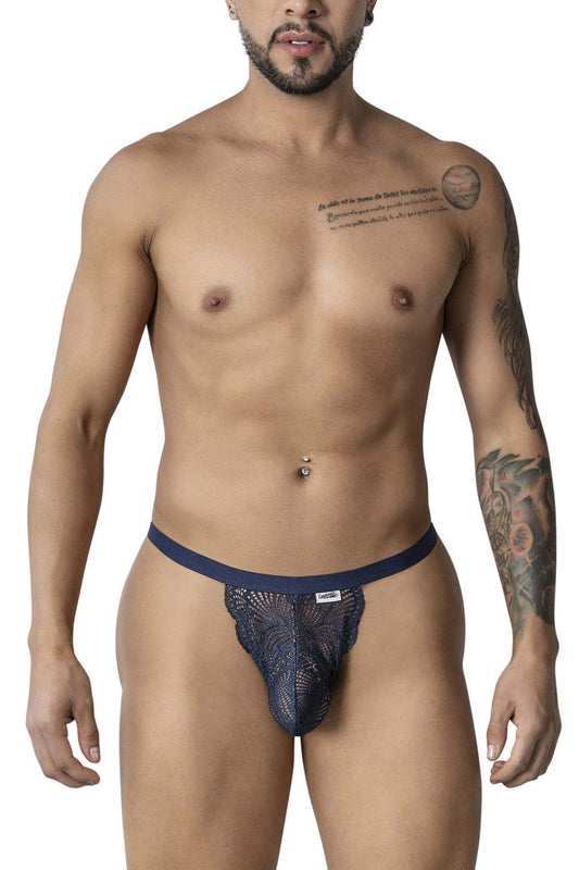 CandyMan 99915 Lace Thongs Color Navy