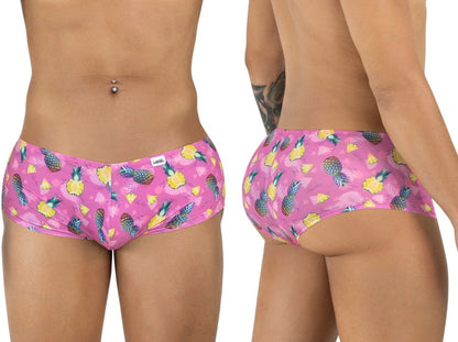 CandyMan 99922 Men's Underwear Printed Low Rise Trunks Color Printed Pink