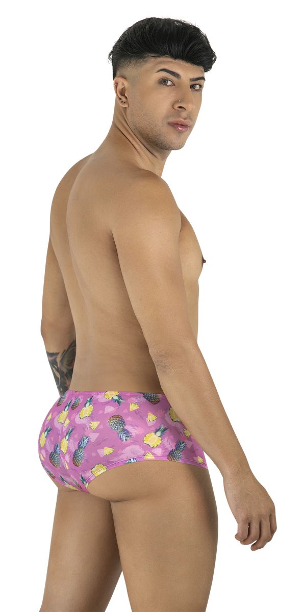 CandyMan 99922 Men's Underwear Printed Low Rise Trunks Color Printed Pink