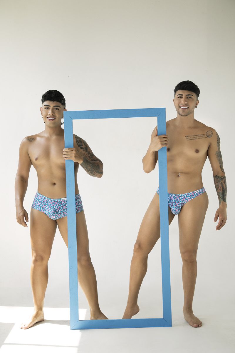 CandyMan 99923 Briefs Color Printed Blue