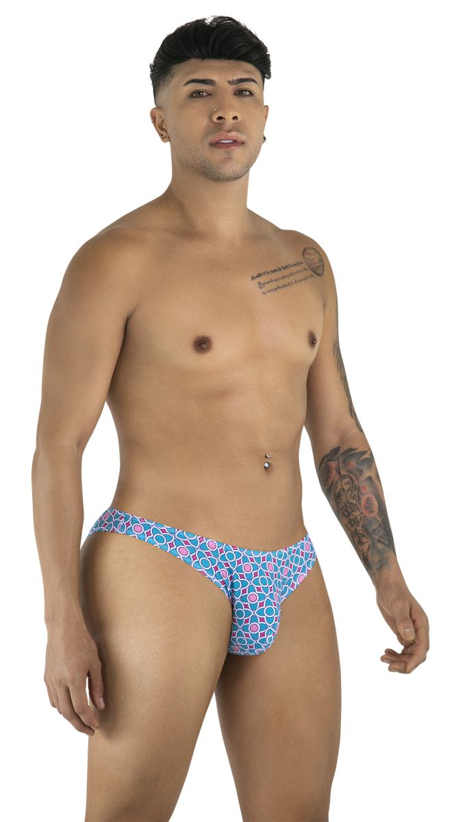 CandyMan Men's Underwear 99923 Briefs Color Printed Blue