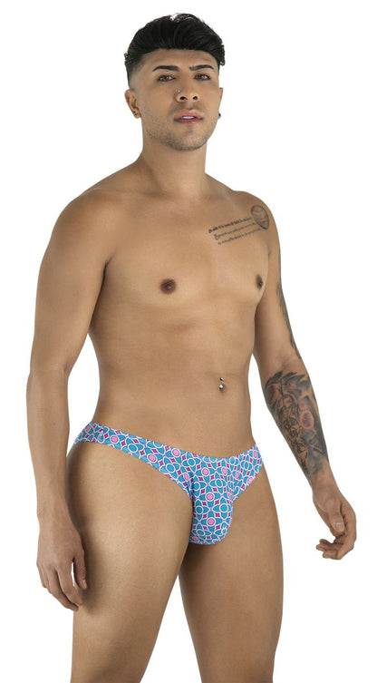 CandyMan Men's Underwear 99923 Briefs Color Printed Blue