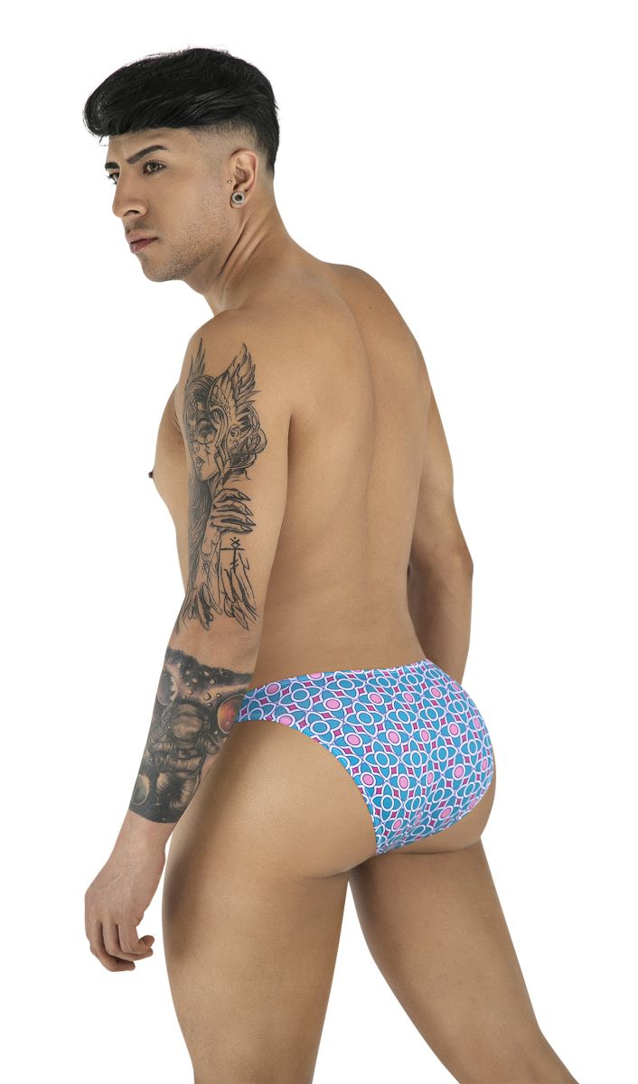 CandyMan Men's Underwear 99923 Briefs Color Printed Blue