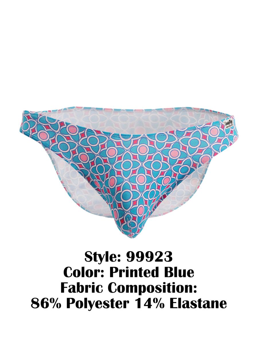 CandyMan Men's Underwear 99923 Briefs Color Printed Blue