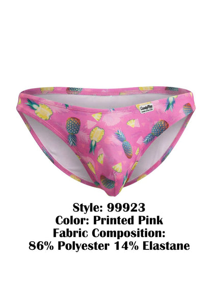 CandyMan Men's Underwear 99923 Bikini Color Printed Pink