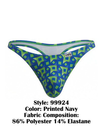 CandyMan 99924 Thongs Color Printed Navy