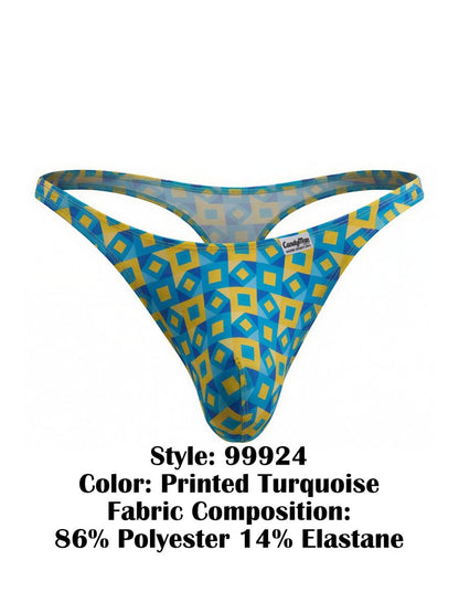 CandyMan 99924 Thongs Color Printed Turquoise