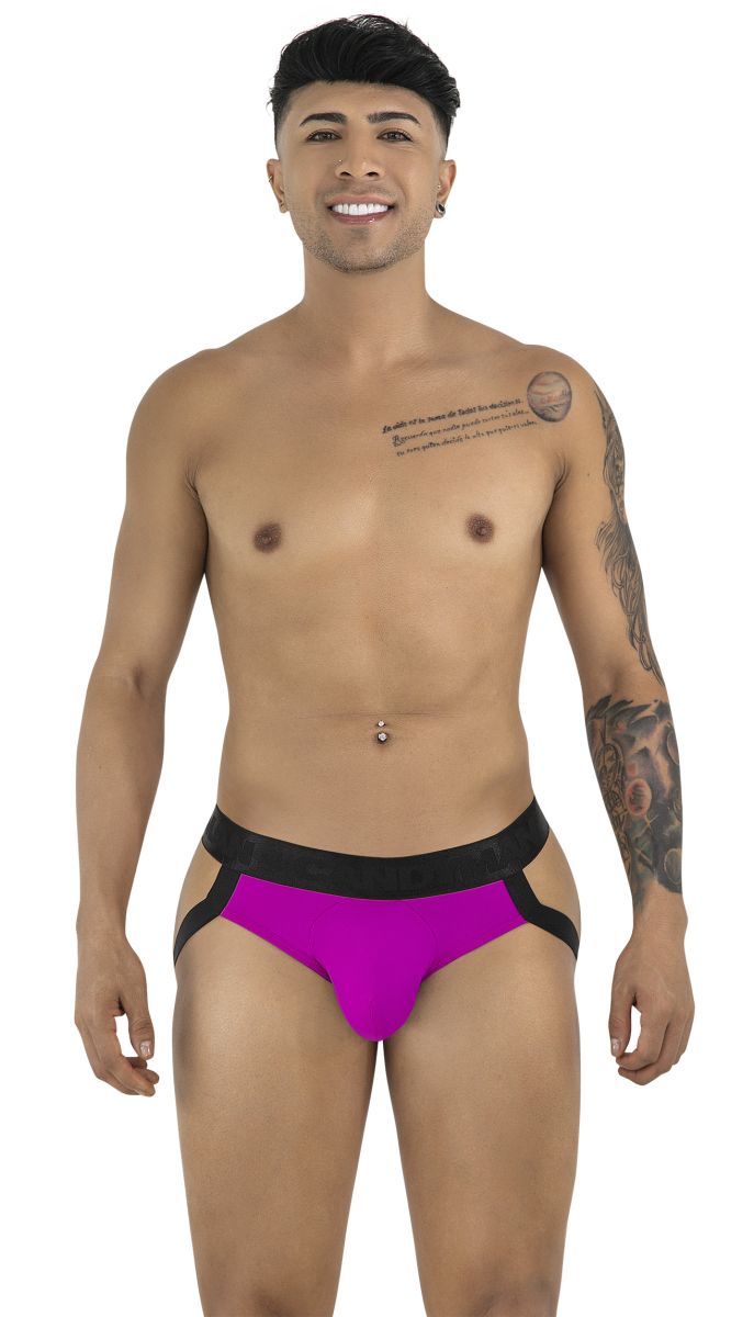 CandyMan 99925 Men's Underwear Supportive Strappy Jockstrap Color Magenta