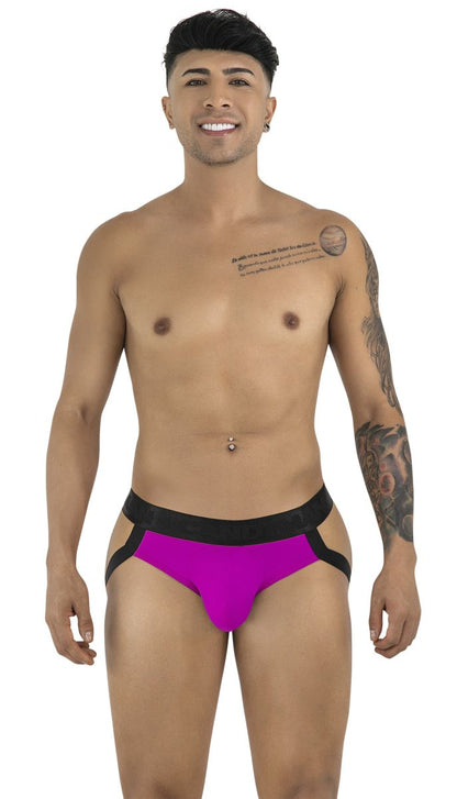 CandyMan 99925 Men's Underwear Supportive Strappy Jockstrap Color Magenta