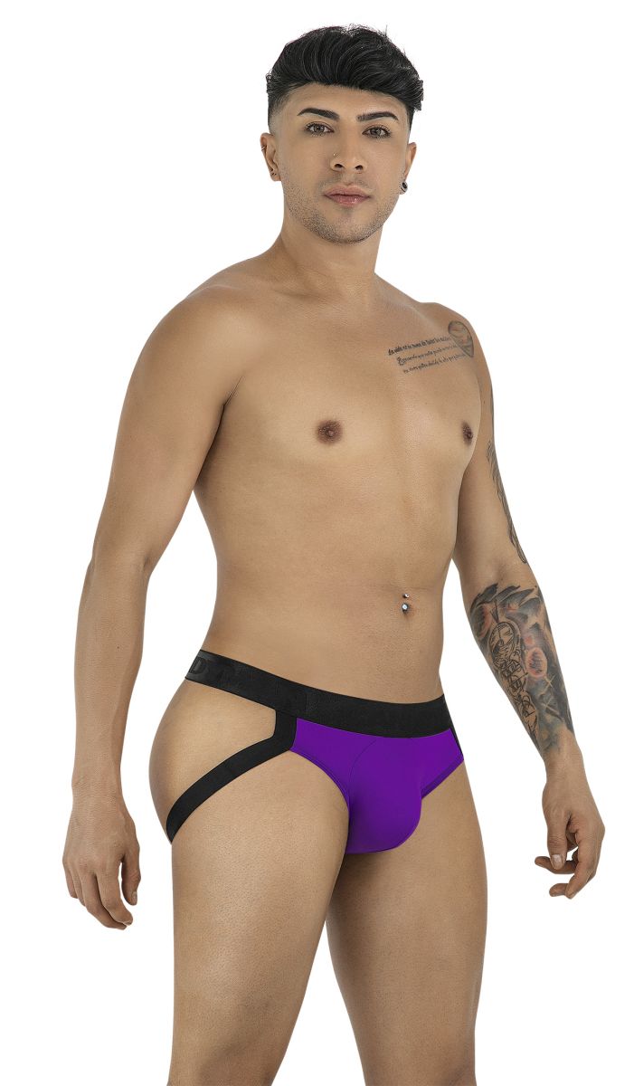 CandyMan 99925 Men's Underwear Supportive Strappy Jockstrap Color Orchid